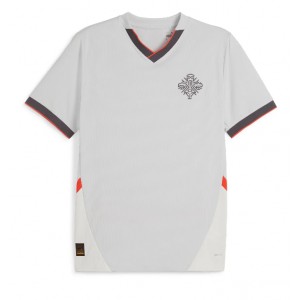 Islanti Jalkapallovaatteet Vieraspaita 2024 Lyhythihainen